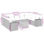 Gartensofa-Set mit beigen Kissen, 10-teilig, synthetisches Rattan von , Gartensets - Ref: Foro24-3225590, Preis: 590,06 €, Ra...