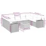 Gartensofa-Set mit beigen Kissen, 10-teilig, synthetisches Rattan von , Gartensets - Ref: Foro24-3225590, Preis: 630,19 €, Ra...