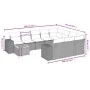 11-piece garden sofa set and black synthetic rattan cushions by , Garden sets - Ref: Foro24-3225628, Price: 757,06 €, Discoun...