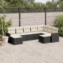 8-teiliges Gartensofa-Set und schwarze synthetische Rattankissen von , Gartensets - Ref: Foro24-3226539, Preis: 460,89 €, Rab...