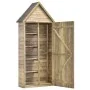 Caseta herramientas jardín con puerta madera pino 69,5x32x178cm de vidaXL, Cobertizos - Ref: Foro24-46358, Precio: 181,85 €, ...