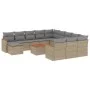 Gartensofa-Set mit beigem Kissenmix, 13-teilig, PE-Rattan von , Gartensets - Ref: Foro24-3226591, Preis: 815,55 €, Rabatt: %