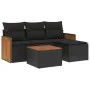 5-teiliges Gartenmöbel-Set und schwarze synthetische Rattankissen von , Gartensets - Ref: Foro24-3227588, Preis: 285,68 €, Ra...