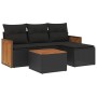 5-teiliges Gartenmöbel-Set und schwarze synthetische Rattankissen von , Gartensets - Ref: Foro24-3227588, Preis: 280,85 €, Ra...