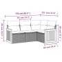 Garden sofa set with cushions 4 pieces beige synthetic rattan by , Garden sets - Ref: Foro24-3227613, Price: 294,53 €, Discou...