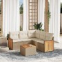 Juego de sofás jardín con cojines 6 pzas ratán sintético beige de , Conjuntos de jardín - Ref: Foro24-3227647, Precio: 373,77...
