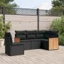 5-teiliges Gartenmöbel-Set und schwarze synthetische Rattankissen von , Gartensets - Ref: Foro24-3227651, Preis: 343,05 €, Ra...