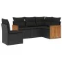 5-teiliges Gartenmöbel-Set und schwarze synthetische Rattankissen von , Gartensets - Ref: Foro24-3227651, Preis: 343,05 €, Ra...