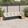 6-piece garden sofa set and black synthetic rattan cushions by , Garden sets - Ref: Foro24-3227666, Price: 372,08 €, Discount: %