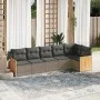 Set de muebles de jardín 6 pzas y cojines ratán sintético gris de , Conjuntos de jardín - Ref: Foro24-3227670, Precio: 382,90...