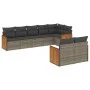 8-piece garden sofa set and gray synthetic rattan cushions by , Garden sets - Ref: Foro24-3227831, Price: 539,85 €, Discount: %