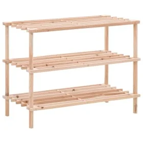 3-story shoe rack in solid fir wood by vidaXL, Shoe racks and shoe organizers - Ref: Foro24-285200, Price: 21,97 €, Discount: %