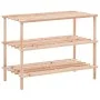 3-story shoe rack in solid fir wood by vidaXL, Shoe racks and shoe organizers - Ref: Foro24-285200, Price: 21,97 €, Discount: %