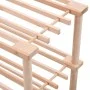 3-story shoe rack in solid fir wood by vidaXL, Shoe racks and shoe organizers - Ref: Foro24-285200, Price: 21,97 €, Discount: %