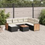 8-teiliges Gartensofa-Set und schwarze synthetische Rattankissen von , Gartensets - Ref: Foro24-3227890, Preis: 424,56 €, Rab...