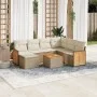 Garden sofa set with beige cushions 8 pcs PE rattan by , Garden sets - Ref: Foro24-3227892, Price: 510,92 €, Discount: %