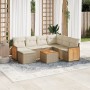 Juego de sofás de jardín con cojines beige 8 pzas ratán PE de , Conjuntos de jardín - Ref: Foro24-3227892, Precio: 468,21 €, ...