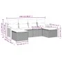 6-piece garden furniture set and gray synthetic rattan cushions by , Garden sets - Ref: Foro24-3227901, Price: 338,63 €, Disc...