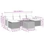 7-piece garden sofa set with gray PE rattan cushions by , Garden sets - Ref: Foro24-3227908, Price: 378,51 €, Discount: %
