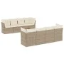 9-piece garden sofa set with beige synthetic rattan cushions by , Garden sets - Ref: Foro24-3255855, Price: 594,98 €, Discoun...