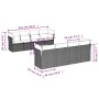 9-piece garden sofa set with beige synthetic rattan cushions by , Garden sets - Ref: Foro24-3255855, Price: 615,67 €, Discoun...