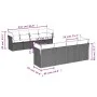 9-piece garden sofa set with beige synthetic rattan cushions by , Garden sets - Ref: Foro24-3255855, Price: 594,98 €, Discoun...