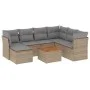 Garden sofa set with beige cushions mix 8 pieces PE rattan by , Garden sets - Ref: Foro24-3256094, Price: 490,20 €, Discount: %