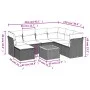 Garden sofa set with beige cushions mix 8 pieces PE rattan by , Garden sets - Ref: Foro24-3256094, Price: 490,20 €, Discount: %