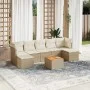 Garden sofa set with beige cushions 8 pcs PE rattan by , Garden sets - Ref: Foro24-3256107, Price: 474,07 €, Discount: %