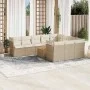 Set de sofás de jardín 11pzas con cojines ratán sintético beige de , Conjuntos de jardín - Ref: Foro24-3256170, Precio: 692,6...