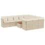 11-piece garden sofa set with beige synthetic rattan cushions by , Garden sets - Ref: Foro24-3256170, Price: 690,80 €, Discou...