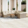12-piece garden sofa set and brown synthetic rattan cushions by , Garden sets - Ref: Foro24-3256310, Price: 792,79 €, Discoun...