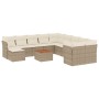 12-piece garden sofa set and brown synthetic rattan cushions by , Garden sets - Ref: Foro24-3256310, Price: 792,79 €, Discoun...