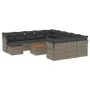Garden sofa set with cushions 13 pieces gray synthetic rattan by , Garden sets - Ref: Foro24-3256319, Price: 789,02 €, Discou...