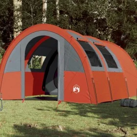 Camping tent with tunnel 4 people waterproof gray orange by , tents - Ref: Foro24-94402, Price: 231,07 €, Discount: %