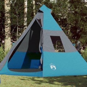 Blue waterproof 7-person tipi tent by , tents - Ref: Foro24-94428, Price: 120,47 €, Discount: %
