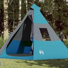 Blue waterproof 7-person tipi tent by , tents - Ref: Foro24-94428, Price: 122,84 €, Discount: %
