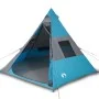 Blue waterproof 7-person tipi tent by , tents - Ref: Foro24-94428, Price: 122,82 €, Discount: %