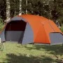 Crossvent family tent 8 people waterproof gray and orange by , tents - Ref: Foro24-94423, Price: 167,89 €, Discount: %