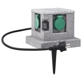 Enchufe de jardín con sensor de ocaso plástico de vidaXL, Enchufes de pared - Ref: Foro24-46355, Precio: 45,38 €, Descuento: %