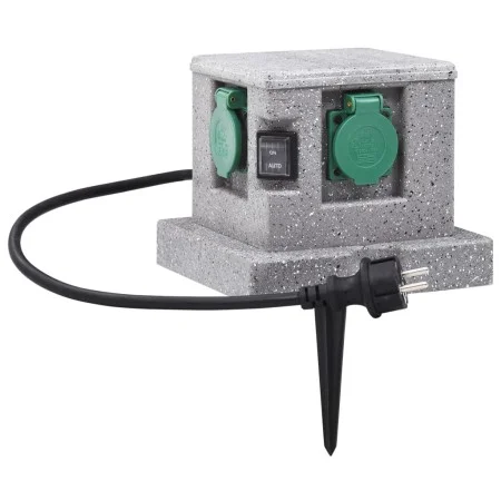 Garden socket with plastic sunset sensor by vidaXL, wall sockets - Ref: Foro24-46355, Price: 45,38 €, Discount: %