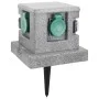 Enchufe de jardín con sensor de ocaso plástico de vidaXL, Enchufes de pared - Ref: Foro24-46355, Precio: 42,85 €, Descuento: %