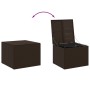 Brown synthetic rattan garden storage box 291L by , Outdoor storage boxes - Ref: Foro24-365337, Price: 115,25 €, Discount: %