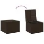 Brown synthetic rattan garden storage box 291L by , Outdoor storage boxes - Ref: Foro24-365337, Price: 123,08 €, Discount: %