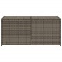 Gray synthetic rattan garden storage box 283L by , Outdoor storage boxes - Ref: Foro24-365314, Price: 119,71 €, Discount: %