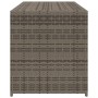 Gray synthetic rattan garden storage box 283L by , Outdoor storage boxes - Ref: Foro24-365314, Price: 119,71 €, Discount: %
