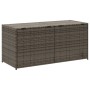 Graue Garten-Aufbewahrungsbox aus synthetischem Rattan, 283 l von , Aufbewahrungsboxen für den Außenbereich - Ref: Foro24-365...