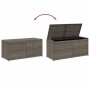 Graue Garten-Aufbewahrungsbox aus synthetischem Rattan, 283 l von , Aufbewahrungsboxen für den Außenbereich - Ref: Foro24-365...