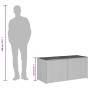 Graue Garten-Aufbewahrungsbox aus synthetischem Rattan, 283 l von , Aufbewahrungsboxen für den Außenbereich - Ref: Foro24-365...