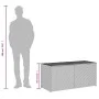 Graue Garten-Aufbewahrungsbox aus synthetischem Rattan, 283 l von , Aufbewahrungsboxen für den Außenbereich - Ref: Foro24-365...